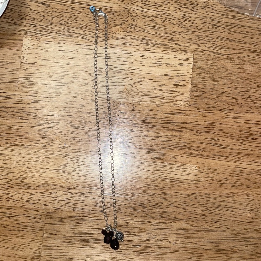 Vintage Brighton Barse Sterling Silver Gem Necklace